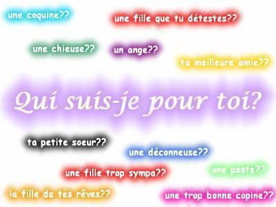 Qui suis-je pour toi?